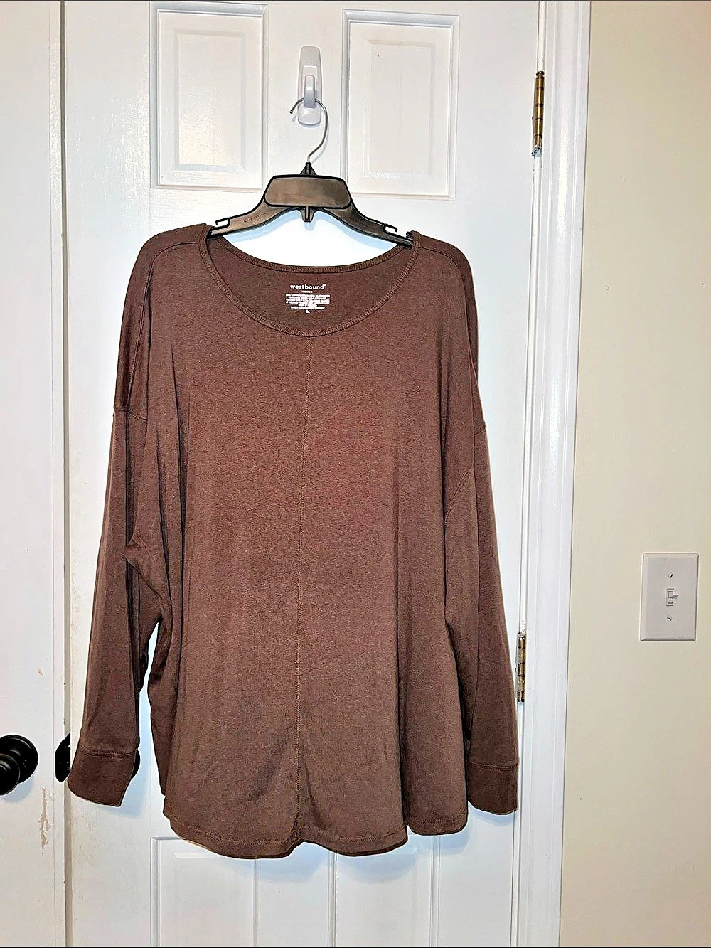 Westbound Women's Brown Long Sleeve Top